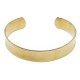 DQ Metal Cuff concave ½ Inch - Raw brass